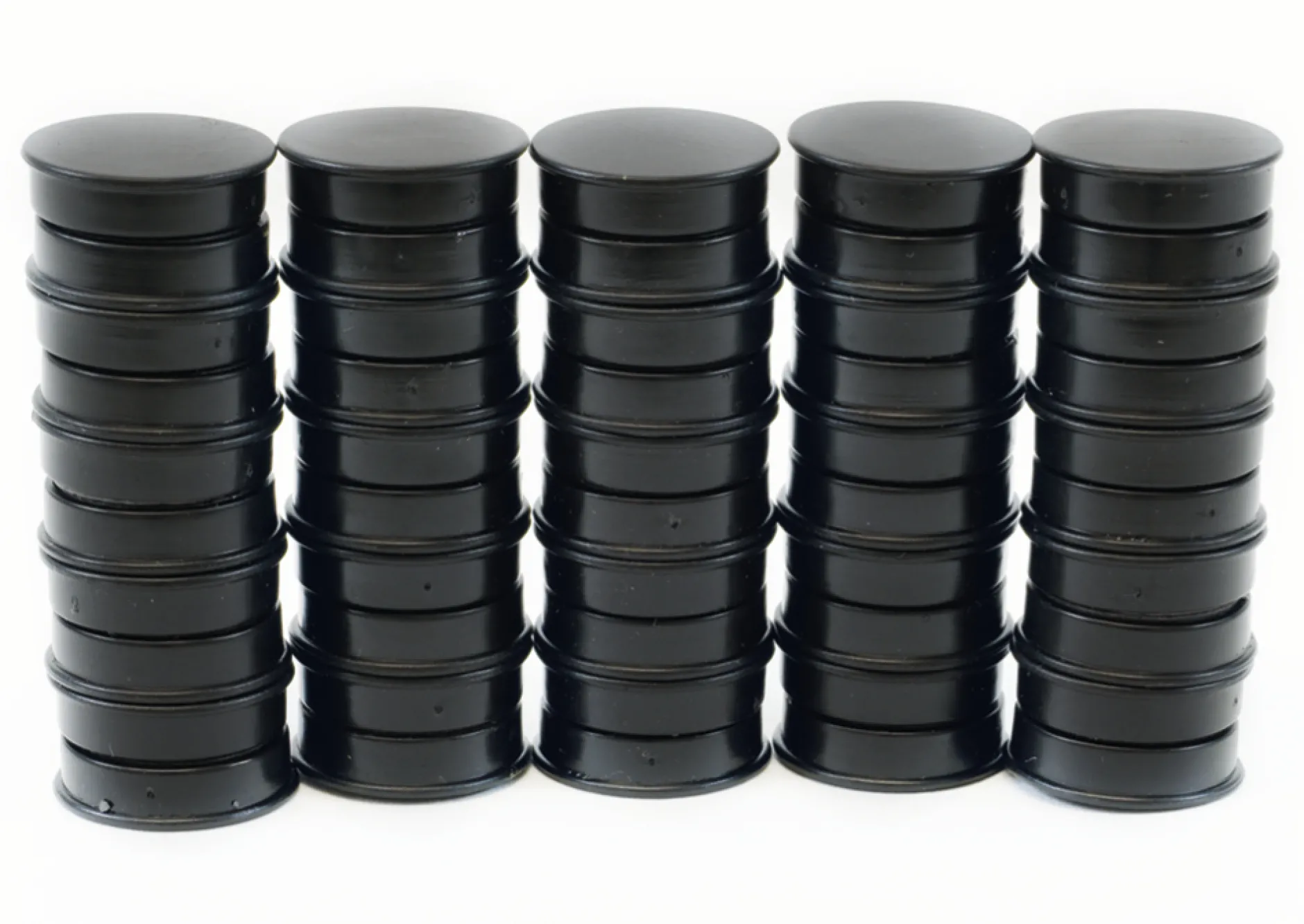 Set Haft-Magnete schwarz, 24 mm ø, 50-tlg.