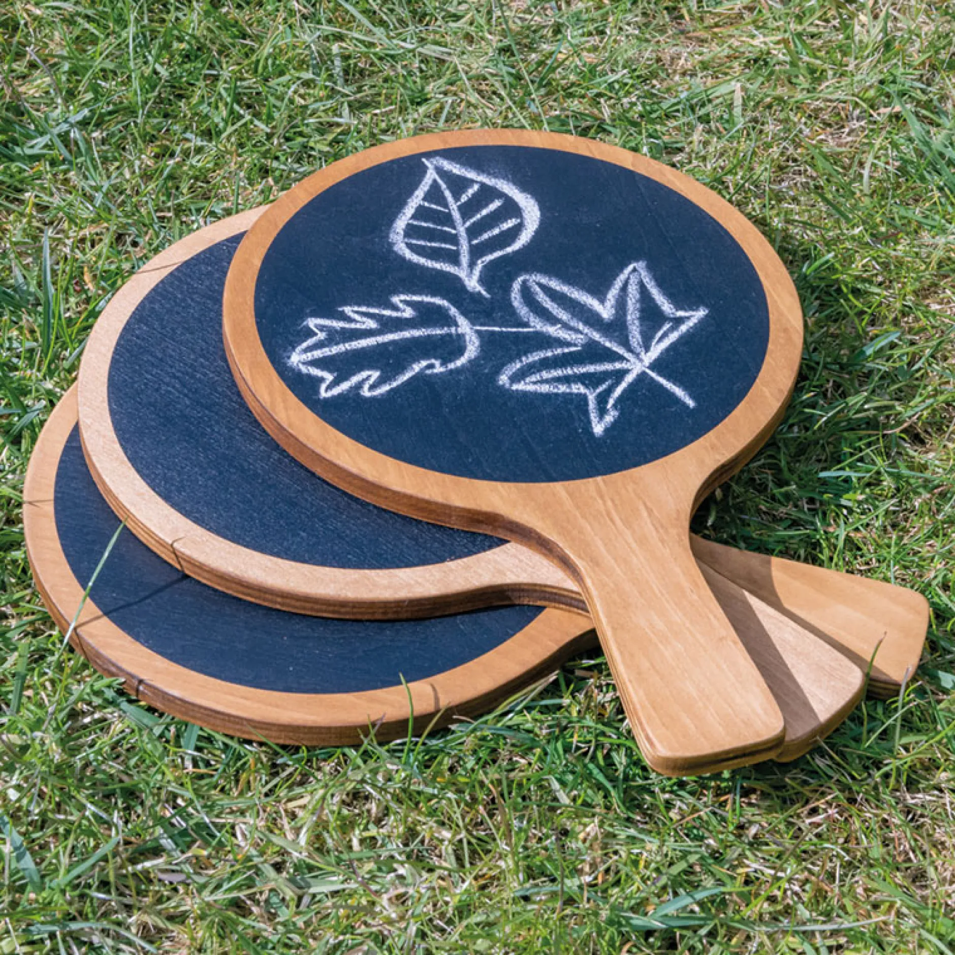 Set Kreidetafeln aus Holz, 3 Stück