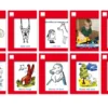 Set Lesebüchlein A6, rote Serie, 10-tlg.