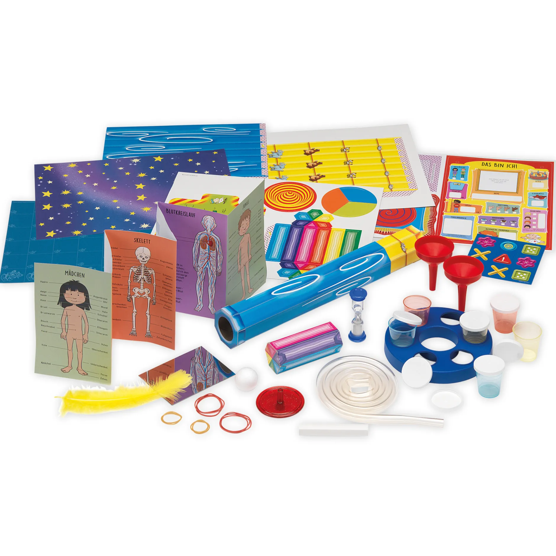 Set "Mein erster Experimentierkasten: Körper & Sinne", 35-tlg.