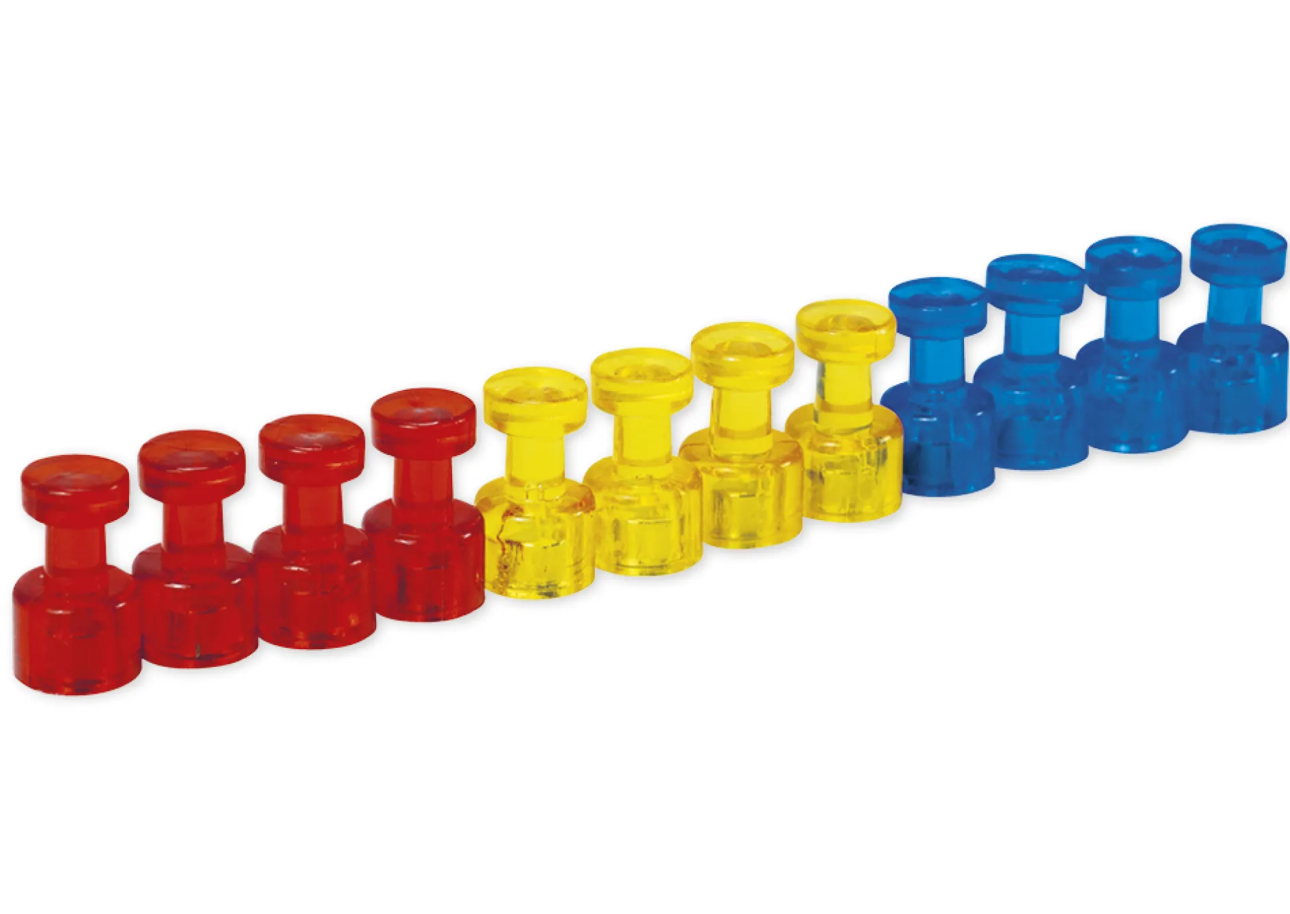 Set Neodym-Magnete mit Griff, 11 mm ø, 12 Stück