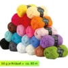 Set Polyacryl-Garn 3-fädig, 20 Farben à 50 g