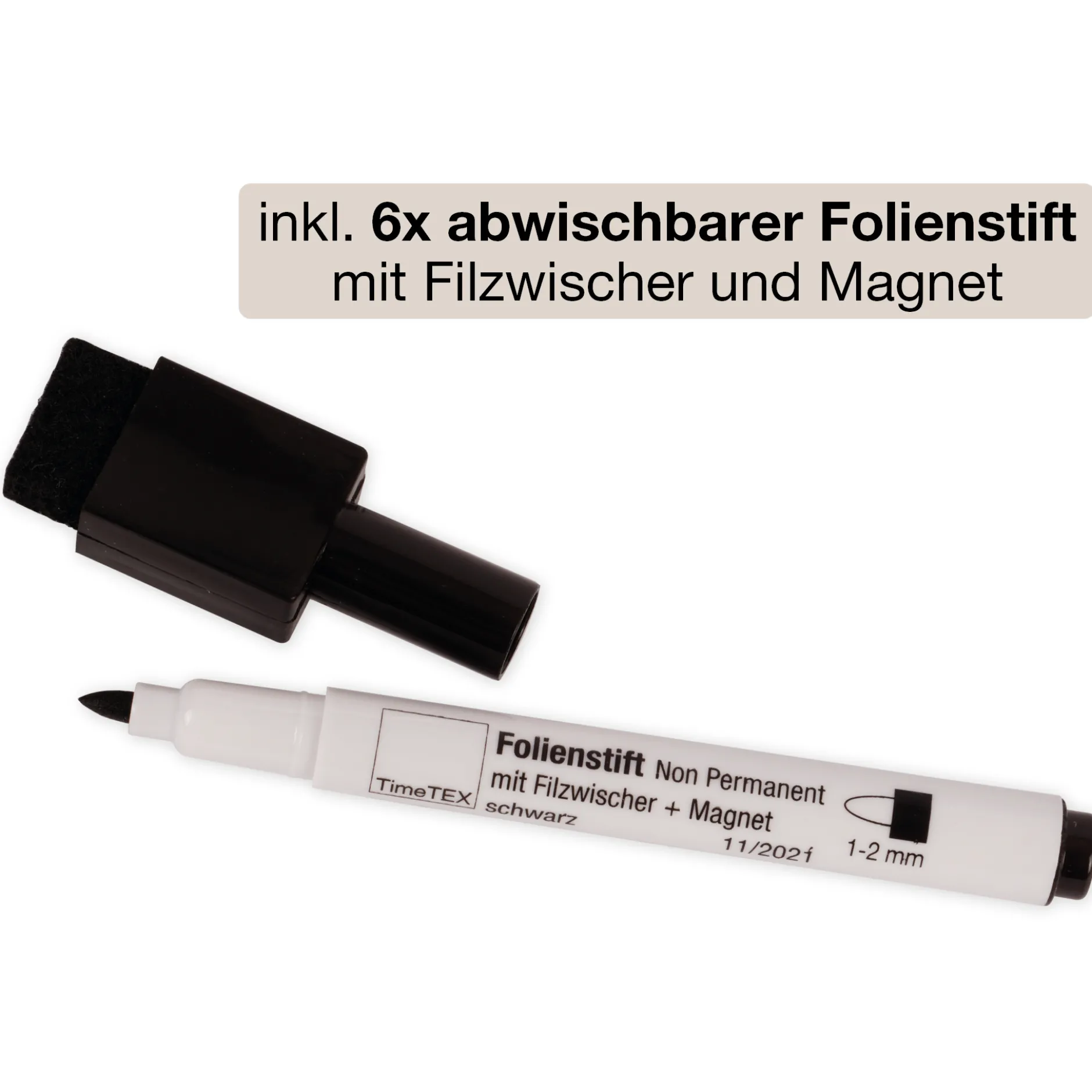 Set Prima-Colori Whiteboard mit Punktraster und Blanko A4, 6 Stück