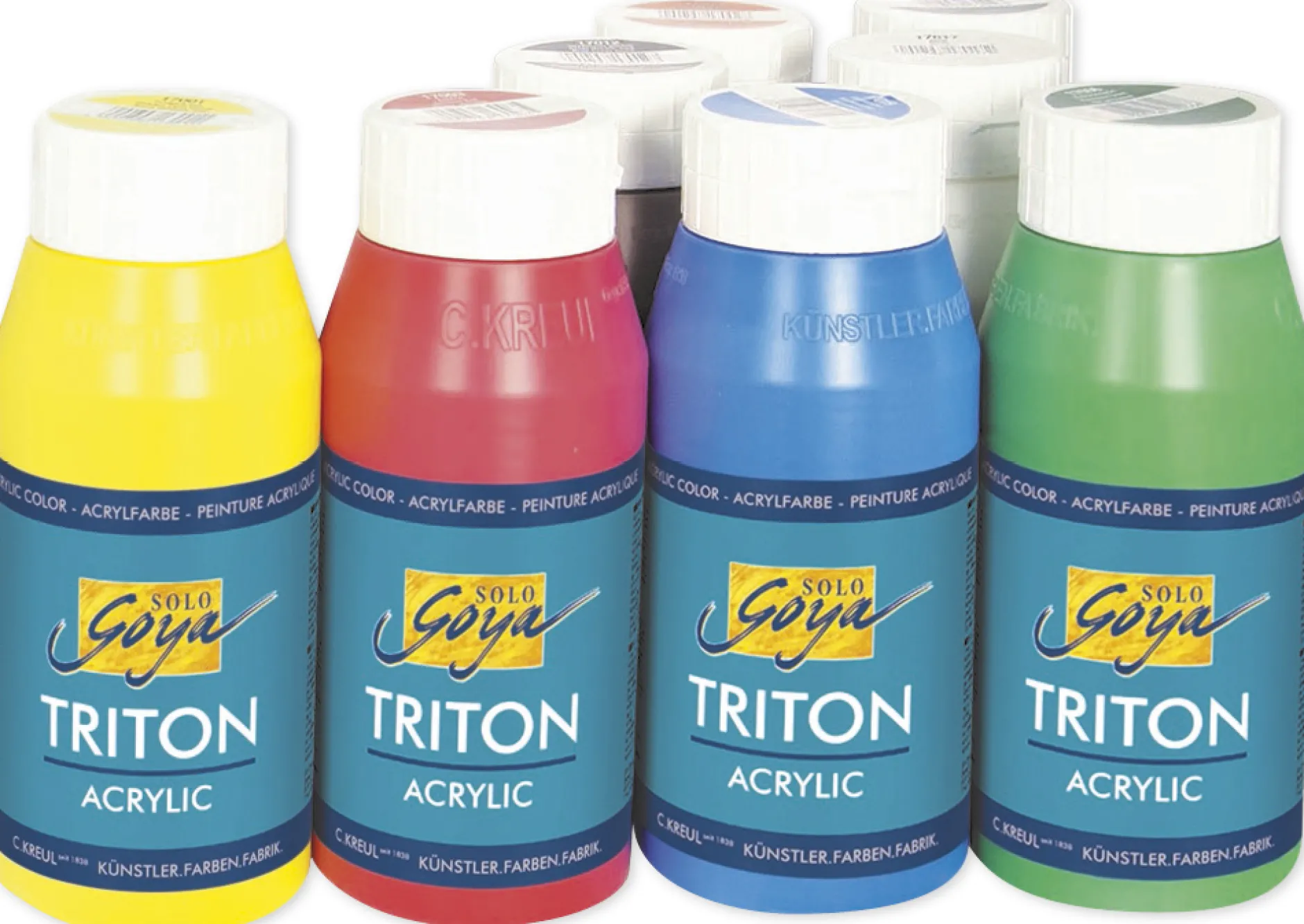 Set SOLO GOYA Triton Acryl-Farben, 8 x 750 ml