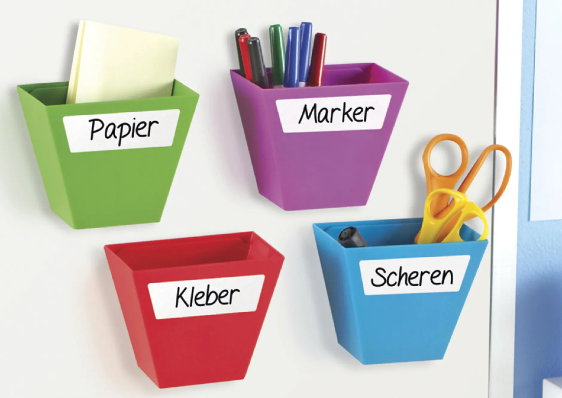 Set Utensilien-Boxen, magnetisch, 4-tlg.