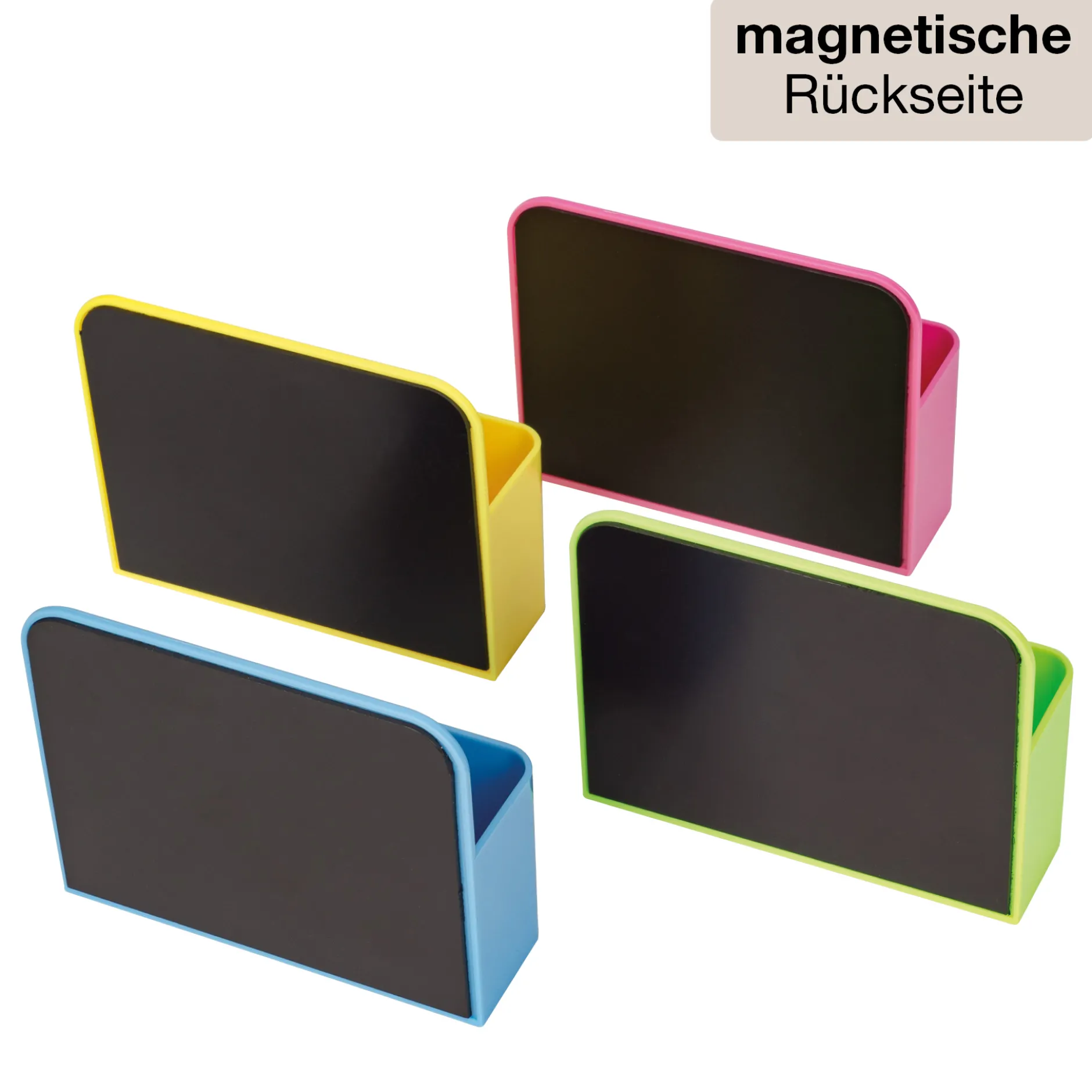 Set Utensilien-Boxen mit Fächer, magnetisch, 4-tlg.