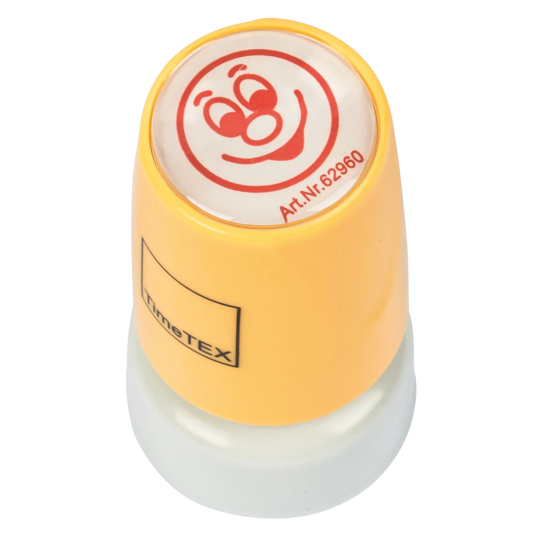 Siebdruck-Stempel "Perpetuum", "Gesicht lachend"