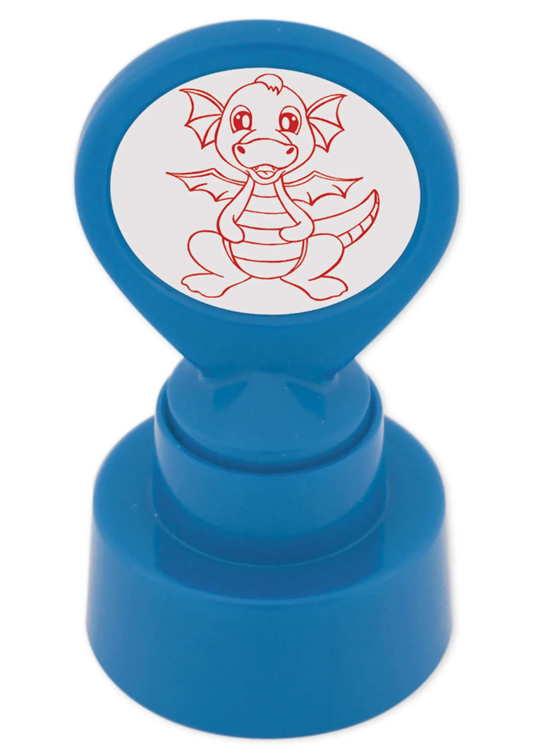 Siebdruck-Stempel "Perpetuum" rund "Drache"
