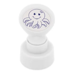 Siebdruck-Stempel "Perpetuum" rund "Oktopus"