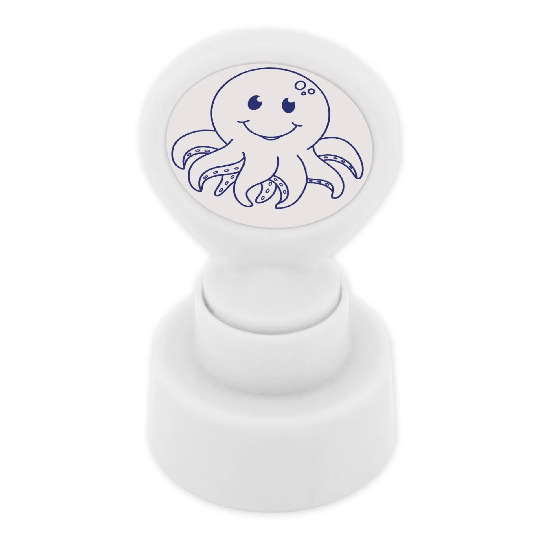 Siebdruck-Stempel "Perpetuum" rund "Oktopus"