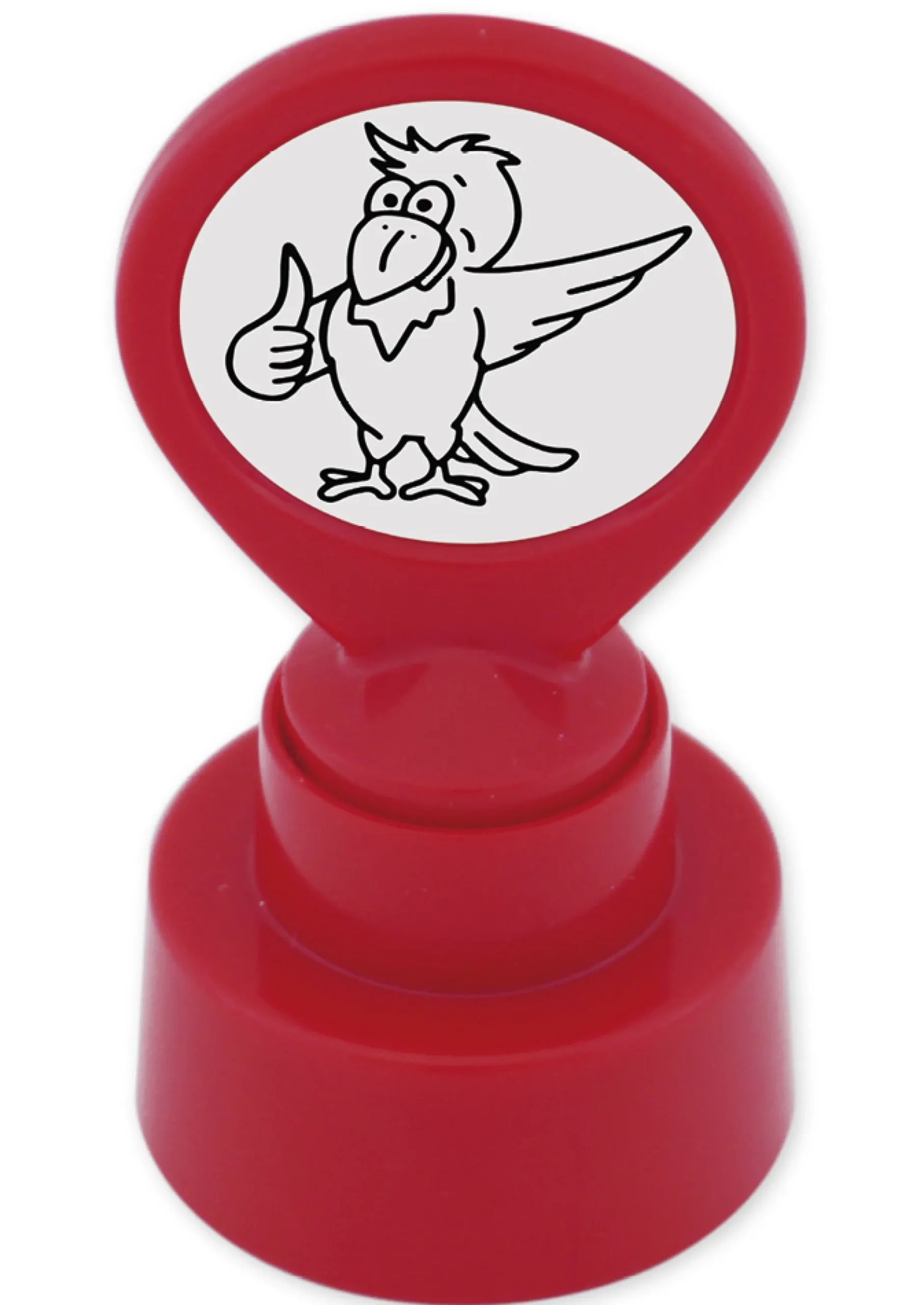 Siebdruck-Stempel "Perpetuum" rund "Rabe"