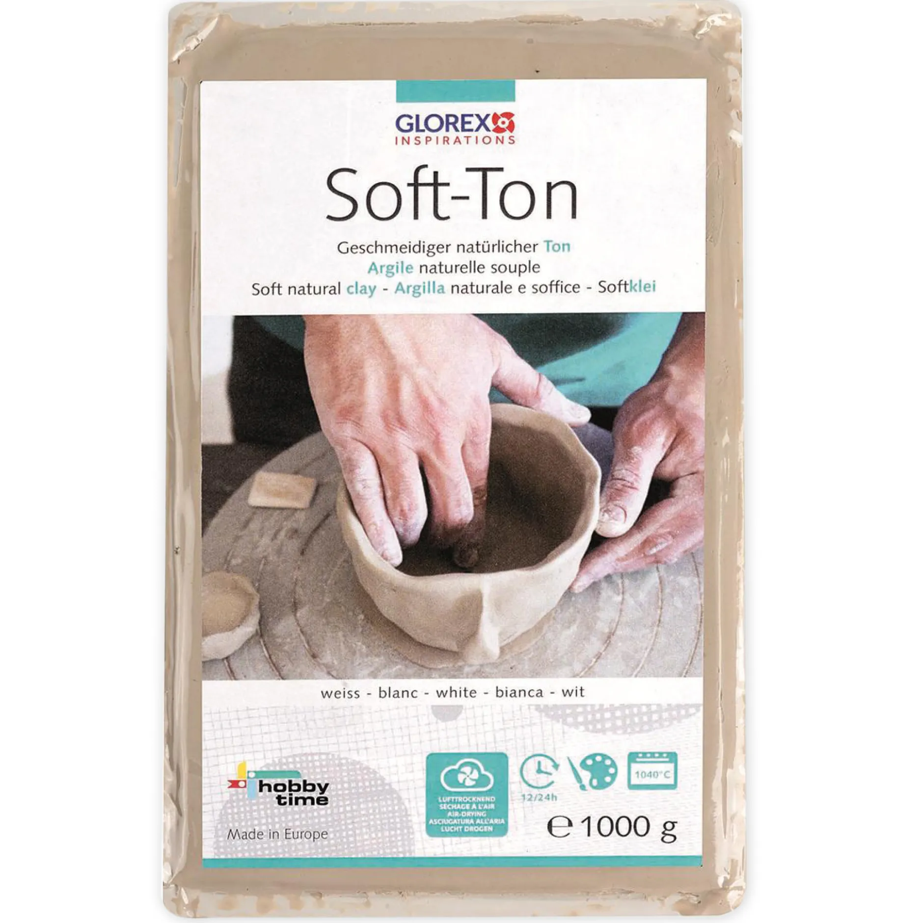 Soft-Ton, lufthärtend/brennbar, 1.000 g
