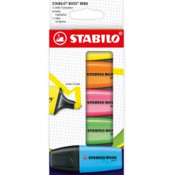 Stabilo Boss Mini Textmarker, 5-tlg.