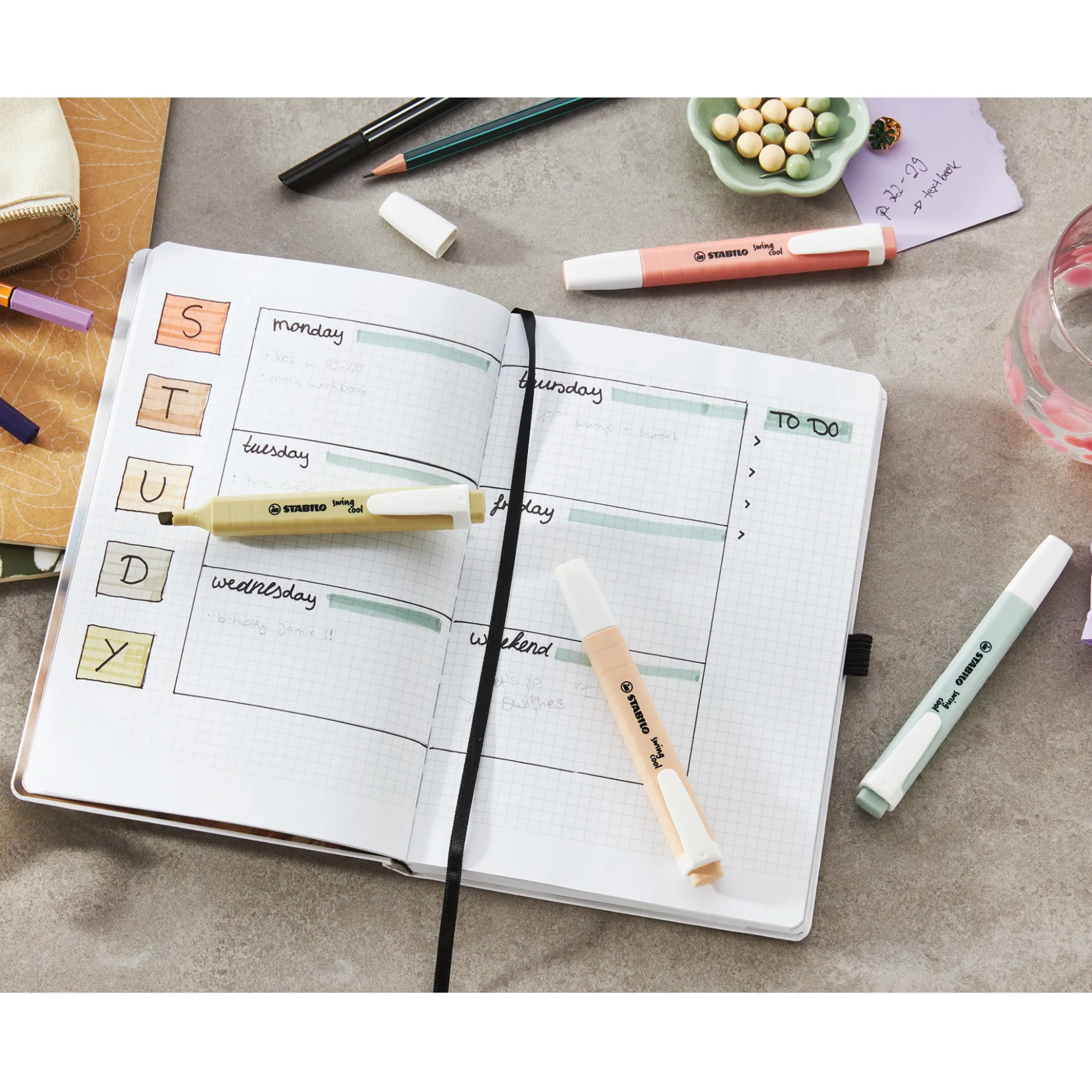 Stabilo swing cool Nature Colors Textmarker, 6-tlg.