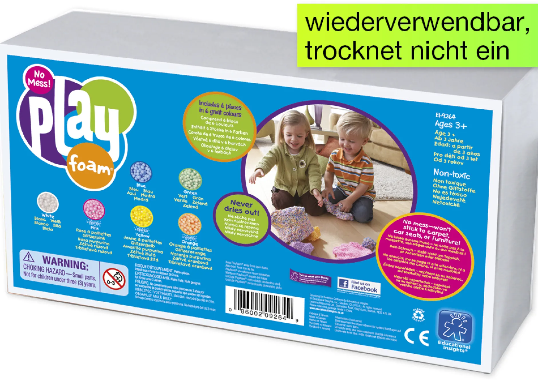 Starter-Set Playfoam Kügelchen-Knete, 6-tlg.