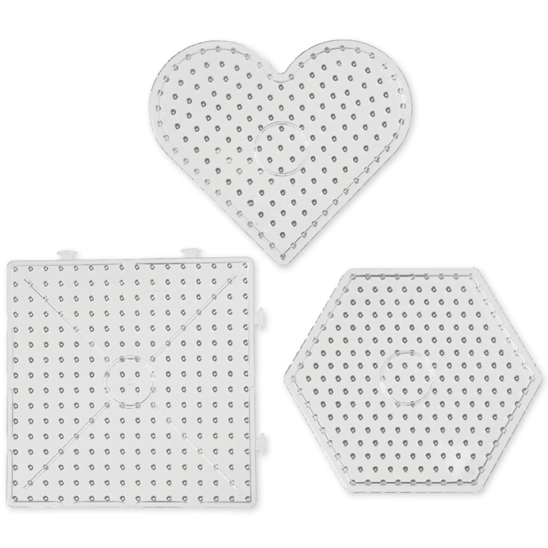 Steckplatten für Jumbo-Bügelperlen, 6 Stück
