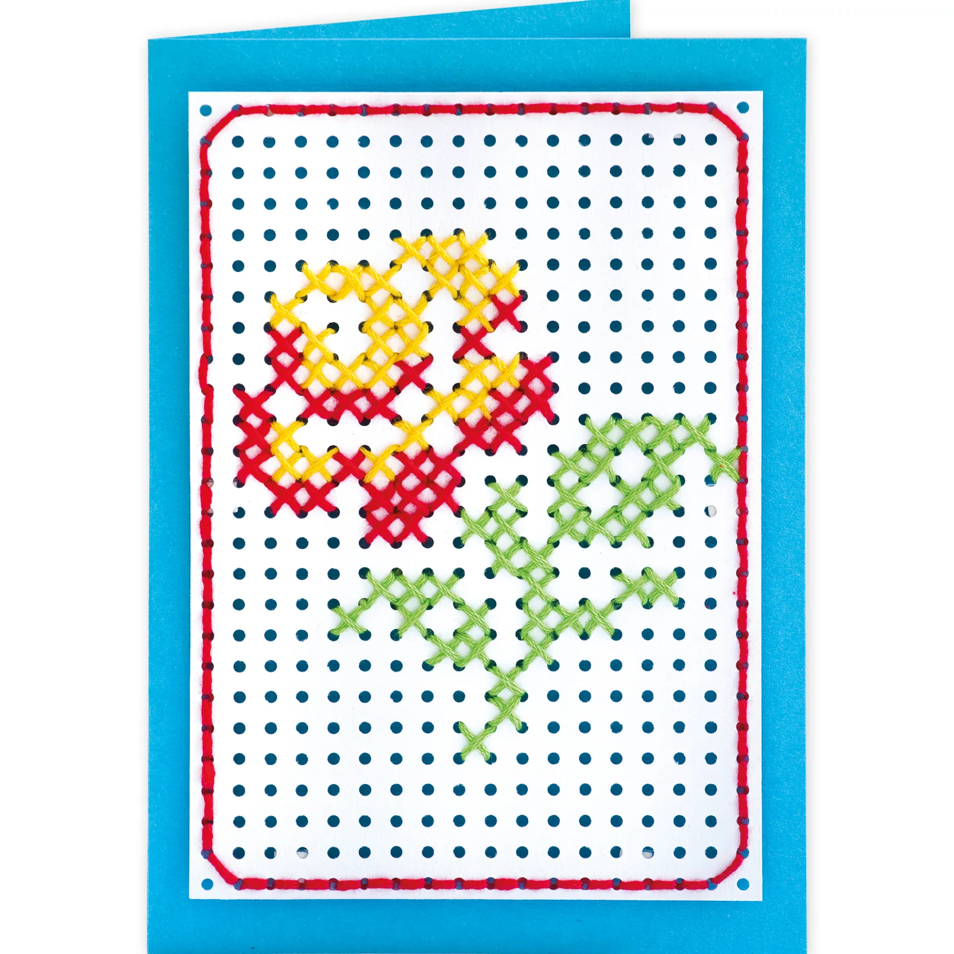 Stickkarton weiß, 17,5x24,5 cm, 40 Blatt