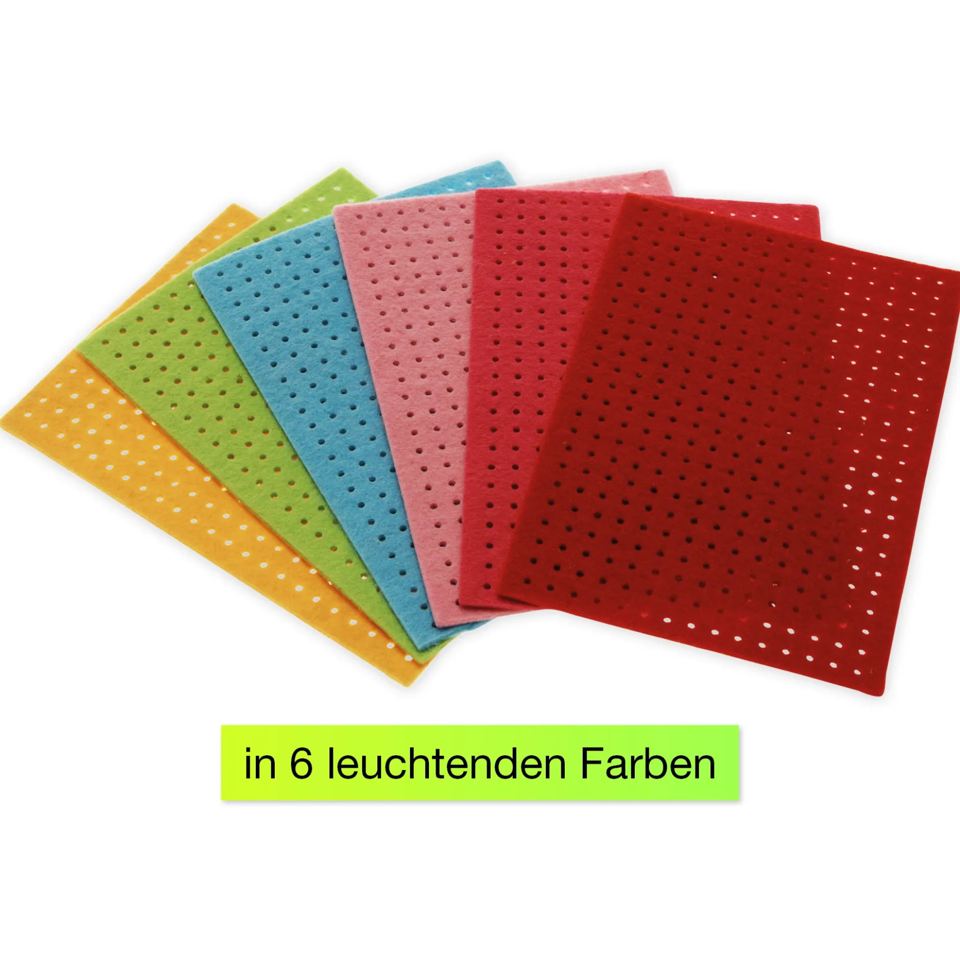 Stick-Platten aus Filz, 12x17,5 cm, 6 Stück