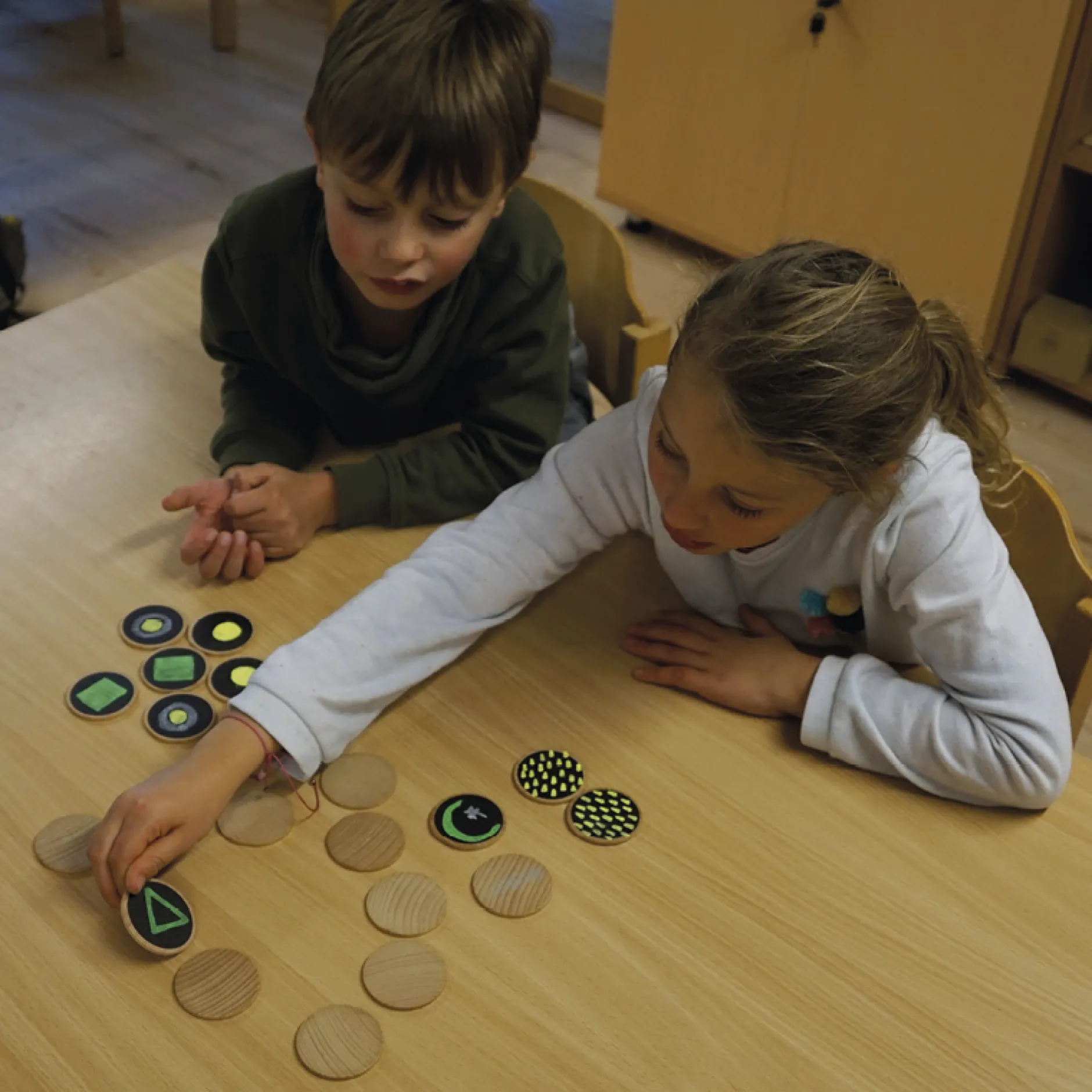 Tafelscheiben "Spielerfinder", 20-tlg., im Stoffbeutel