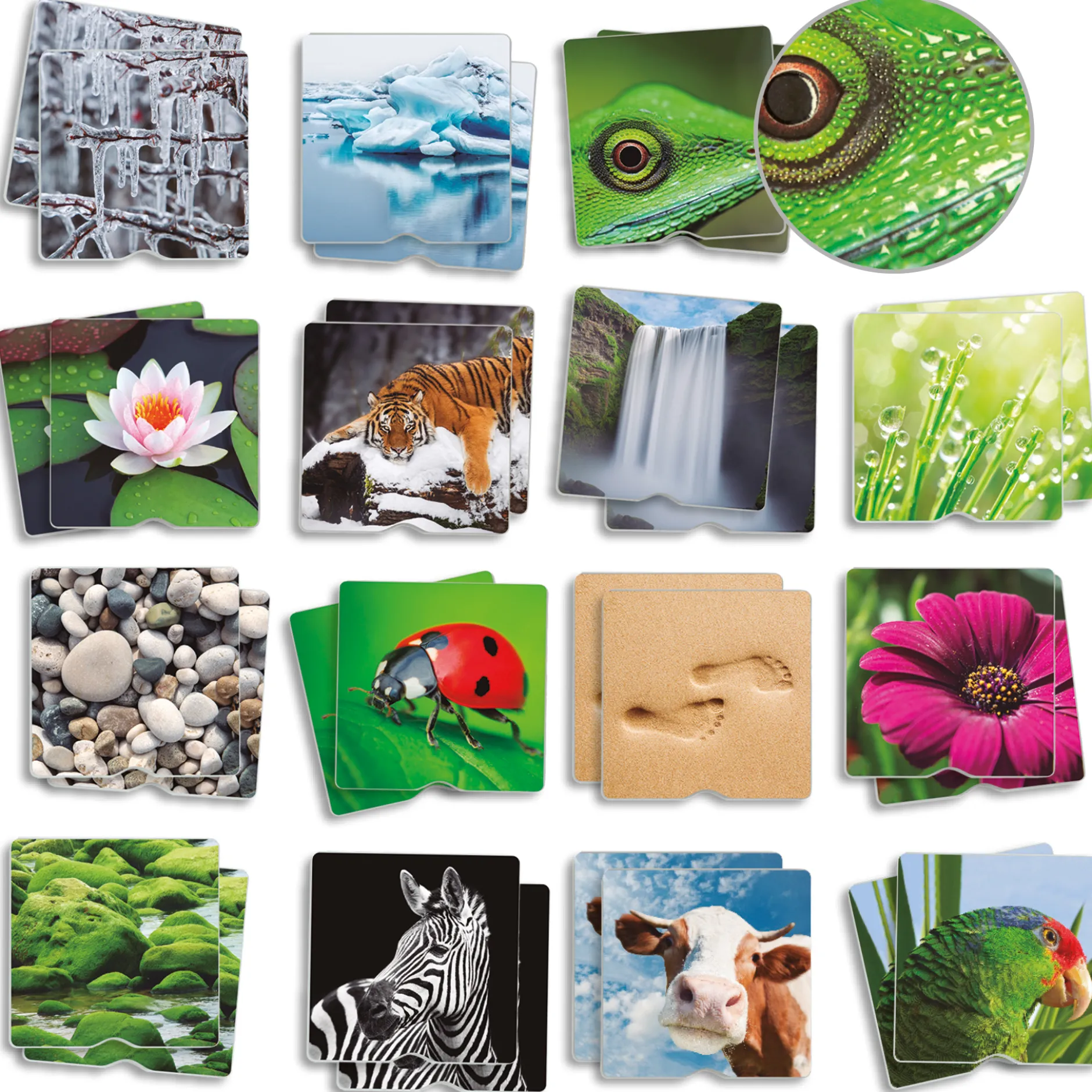 Taktiles Natur-Memospiel, 34-tlg.