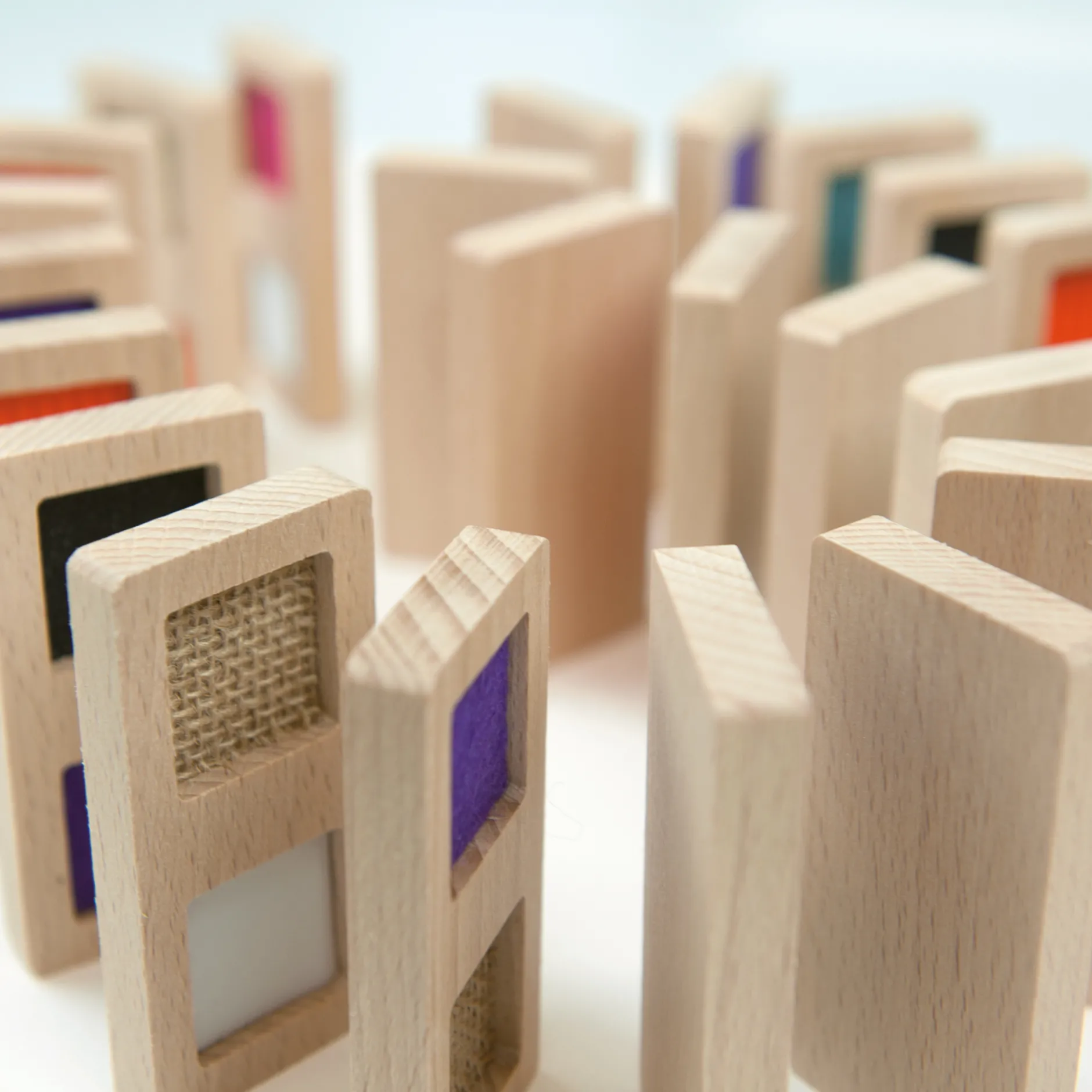Tast-Domino "Textur", 29-tlg.