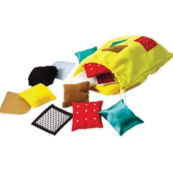 Tast-Memospiel "Textile Quadrate", 20-tlg.