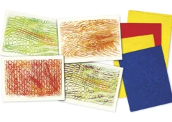 Textur-Rubbelplatten, 4-tlg.