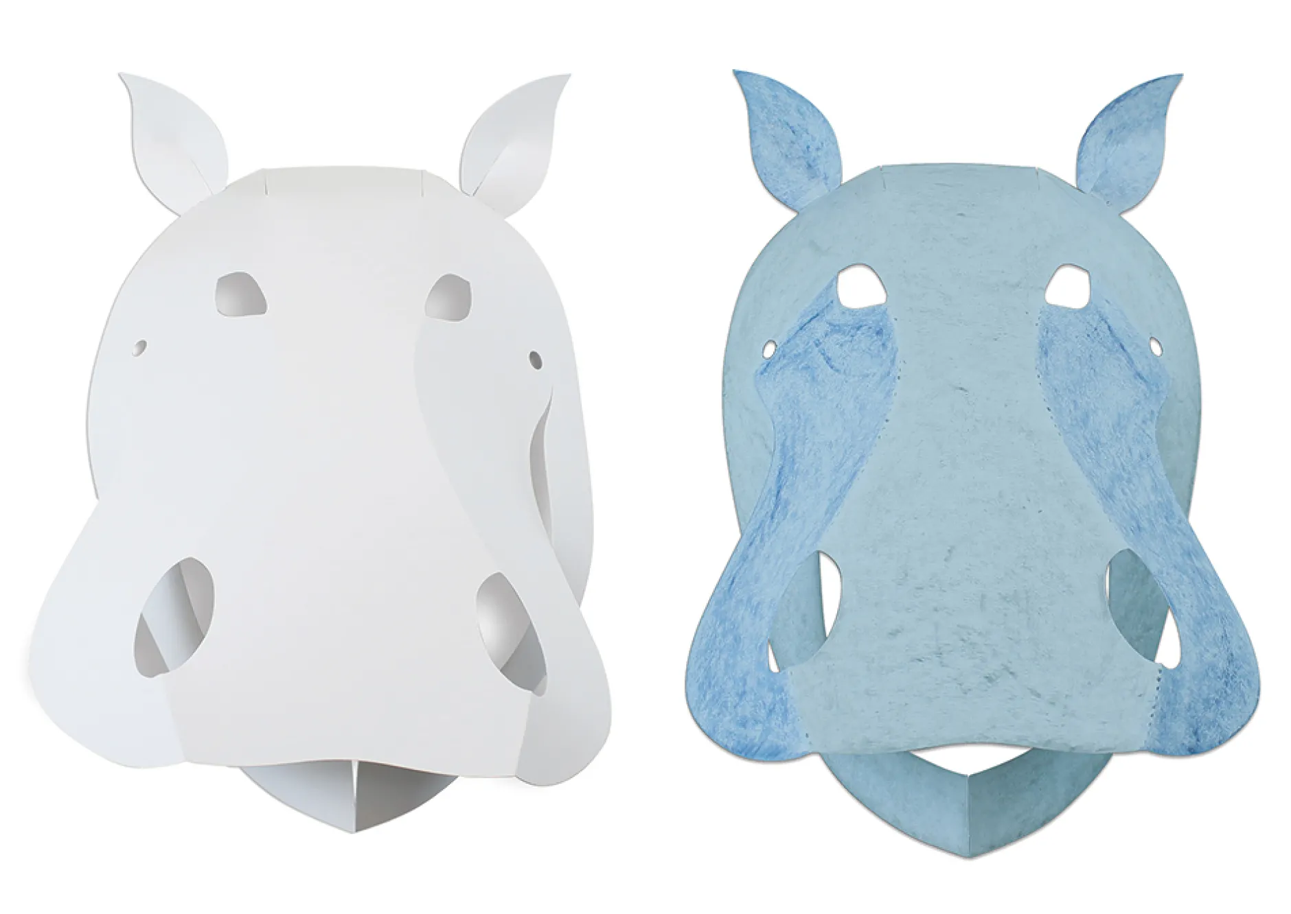 Tiermasken aus Papier, 30 Stück