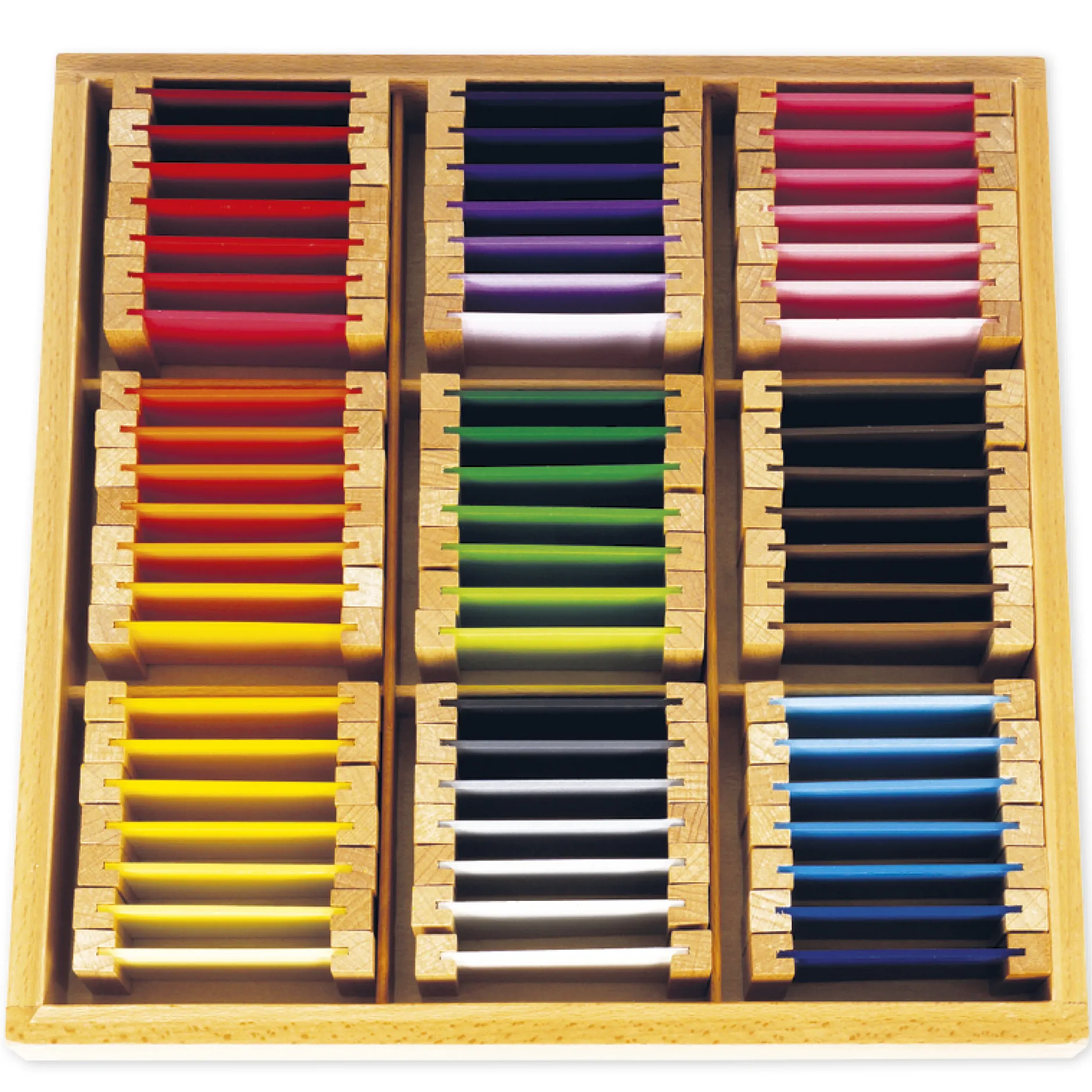TimeTEX Farbtäfelchen, Satz 3, Schattierungen "Montessori Premium"