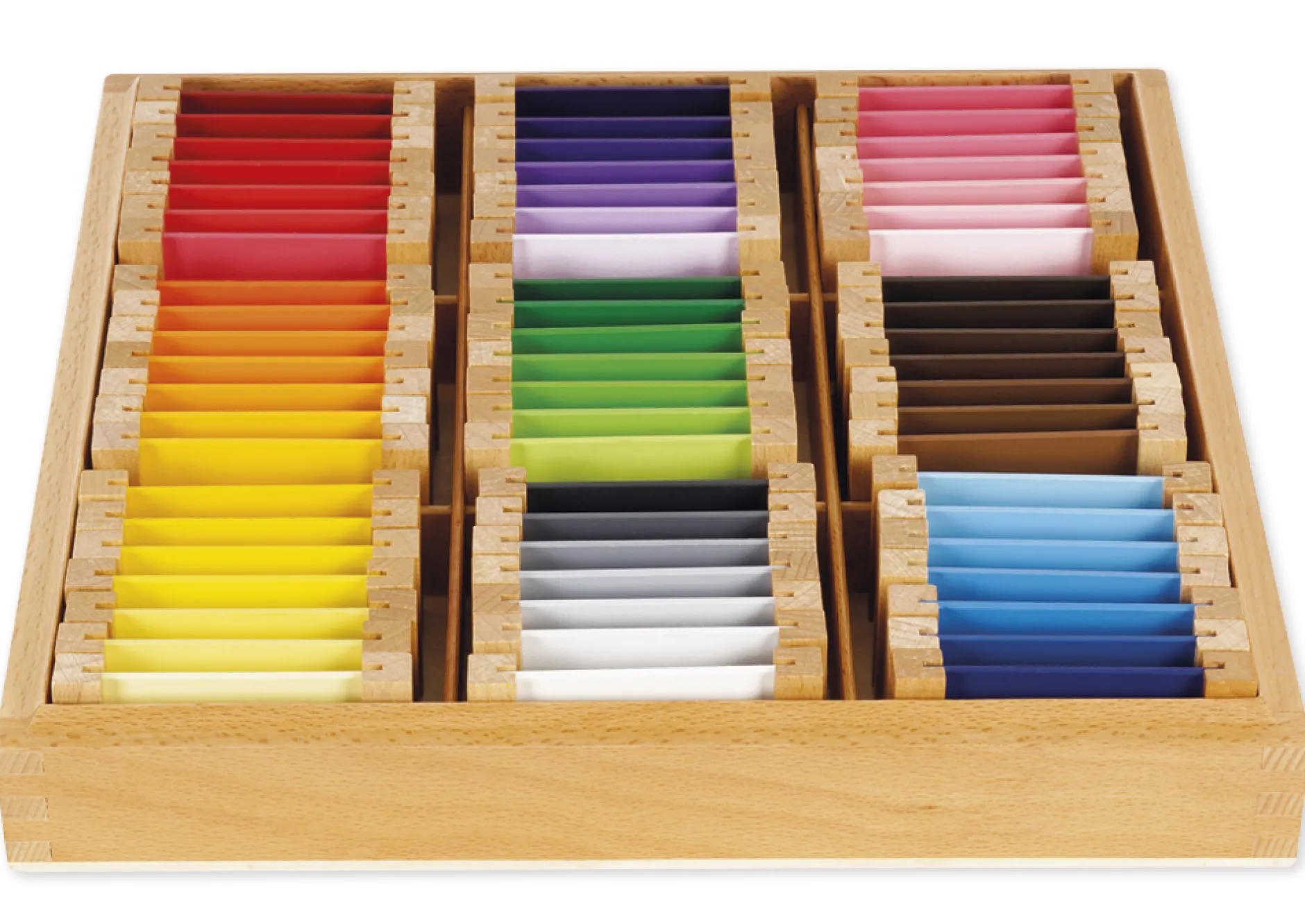 TimeTEX Farbtäfelchen, Satz 3, Schattierungen "Montessori Premium"