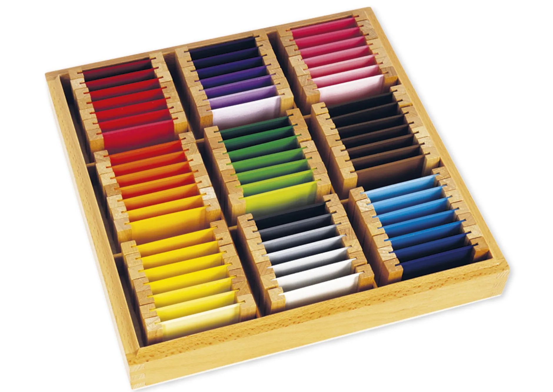 TimeTEX Farbtäfelchen, Satz 3, Schattierungen "Montessori Premium"
