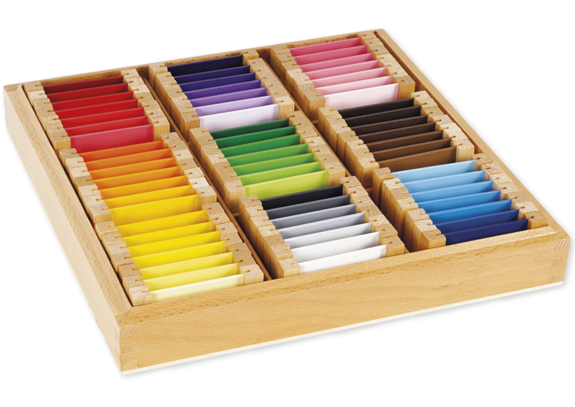 TimeTEX Farbtäfelchen, Satz 3, Schattierungen "Montessori Premium"