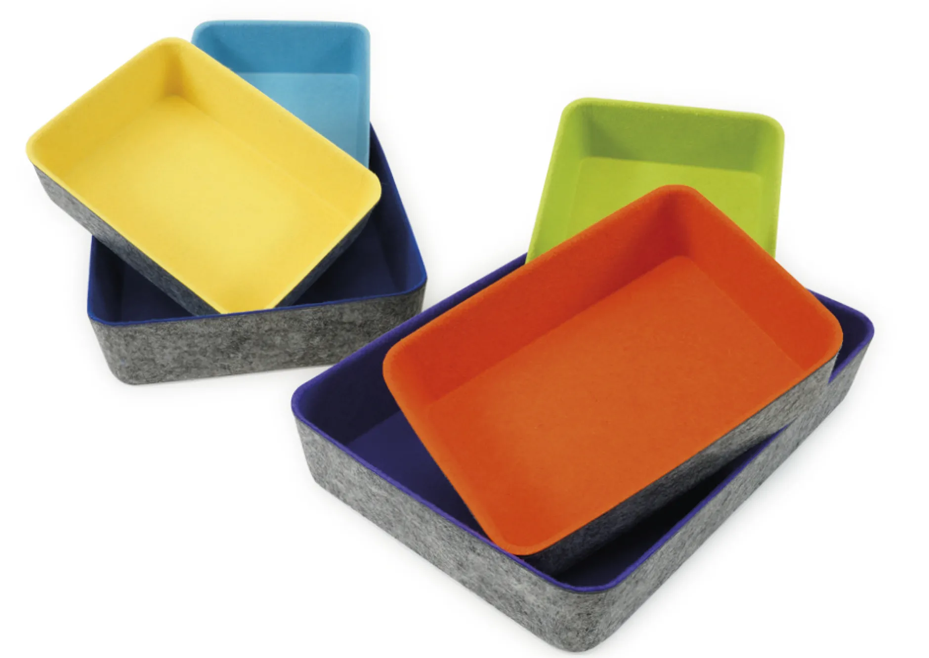 TimeTEX Filz-Schalen Set "Colori", 3-tlg.