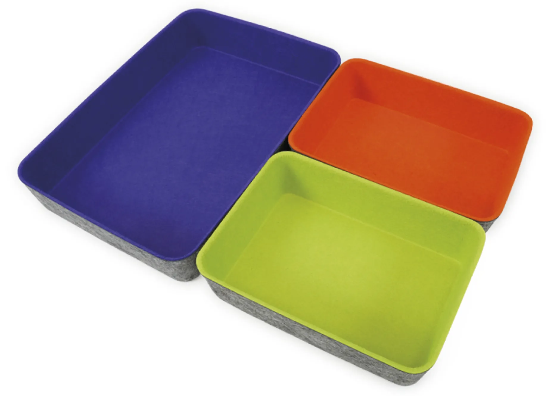 TimeTEX Filz-Schalen Set "Colori", 3-tlg.
