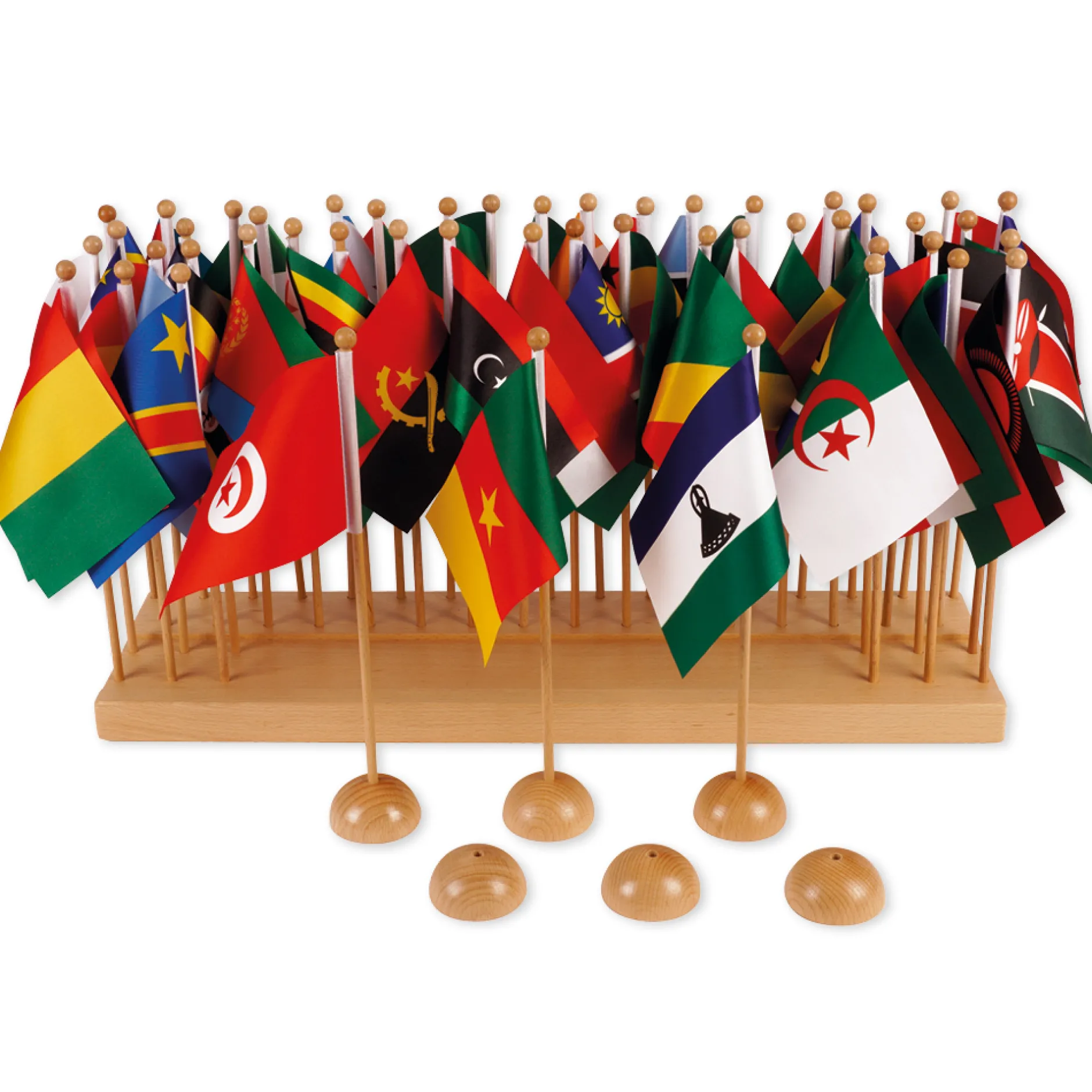 TimeTEX Flaggenständer Afrika "Montessori Premium"