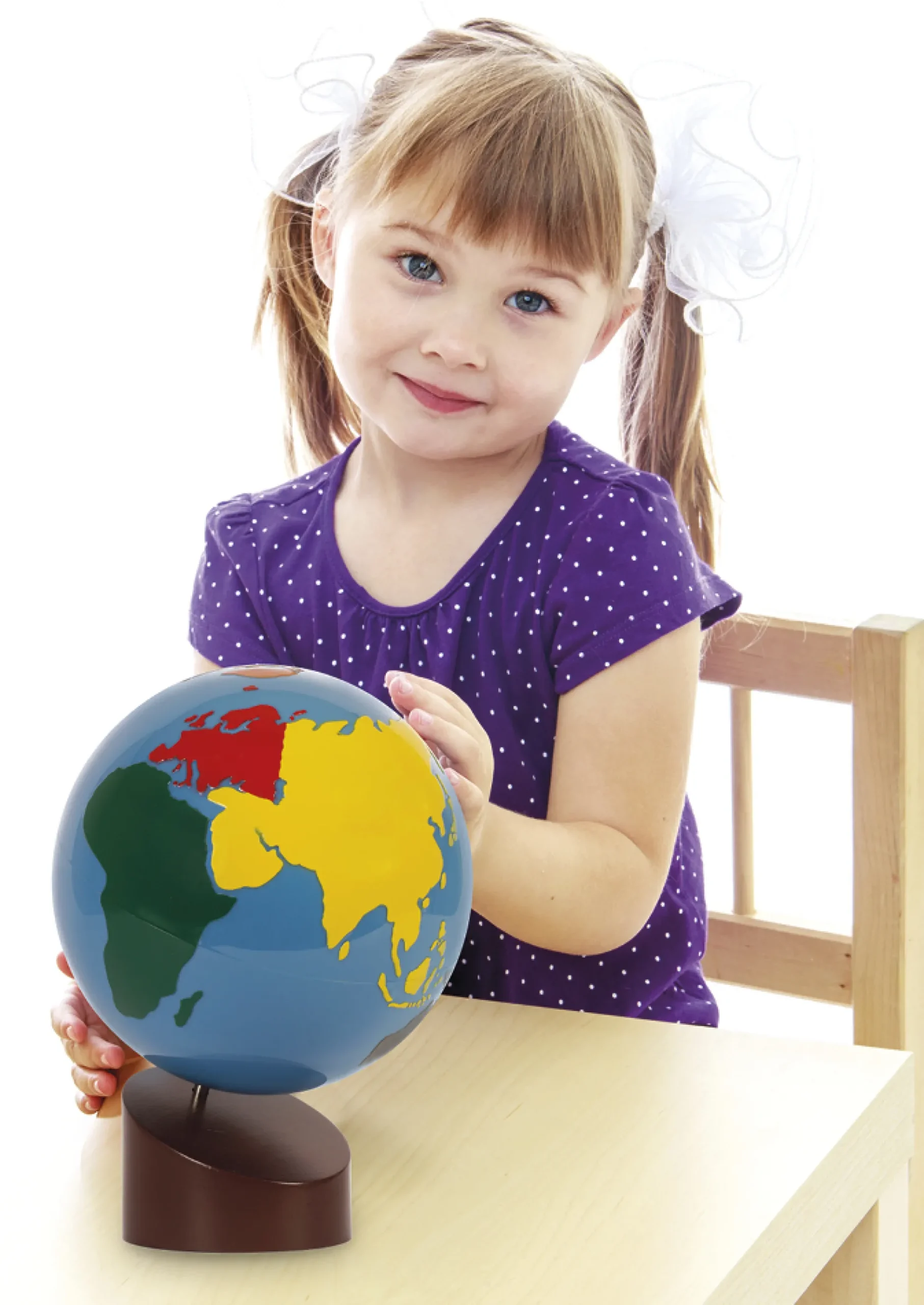 TimeTEX Globus Erdteile "Montessori Premium"