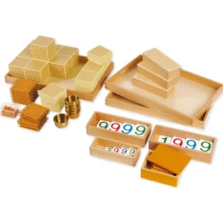 TimeTEX Goldenes Perlenmaterial, Komplettsatz