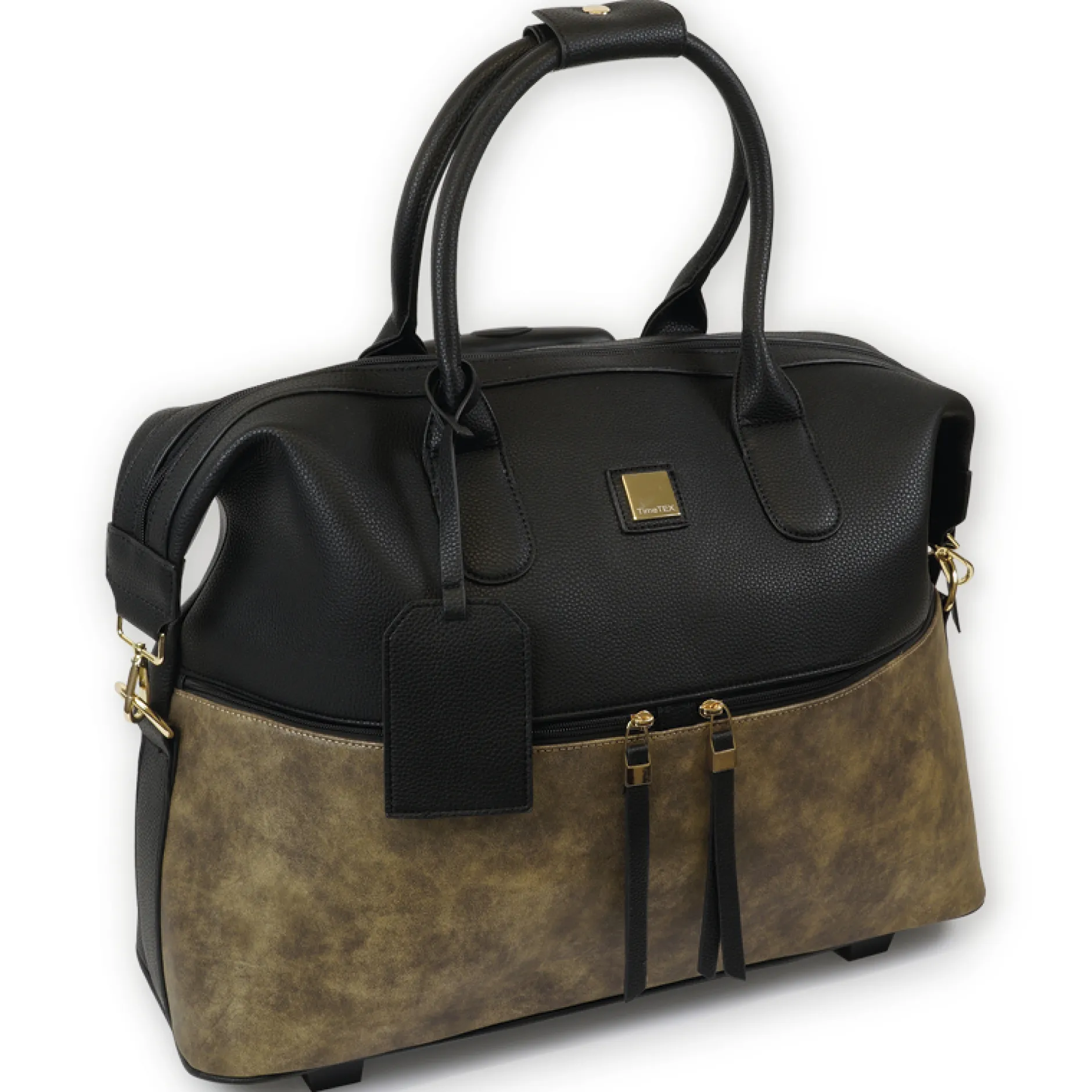 TimeTEX Handtaschen-Trolley "Bella", schwarz-gold