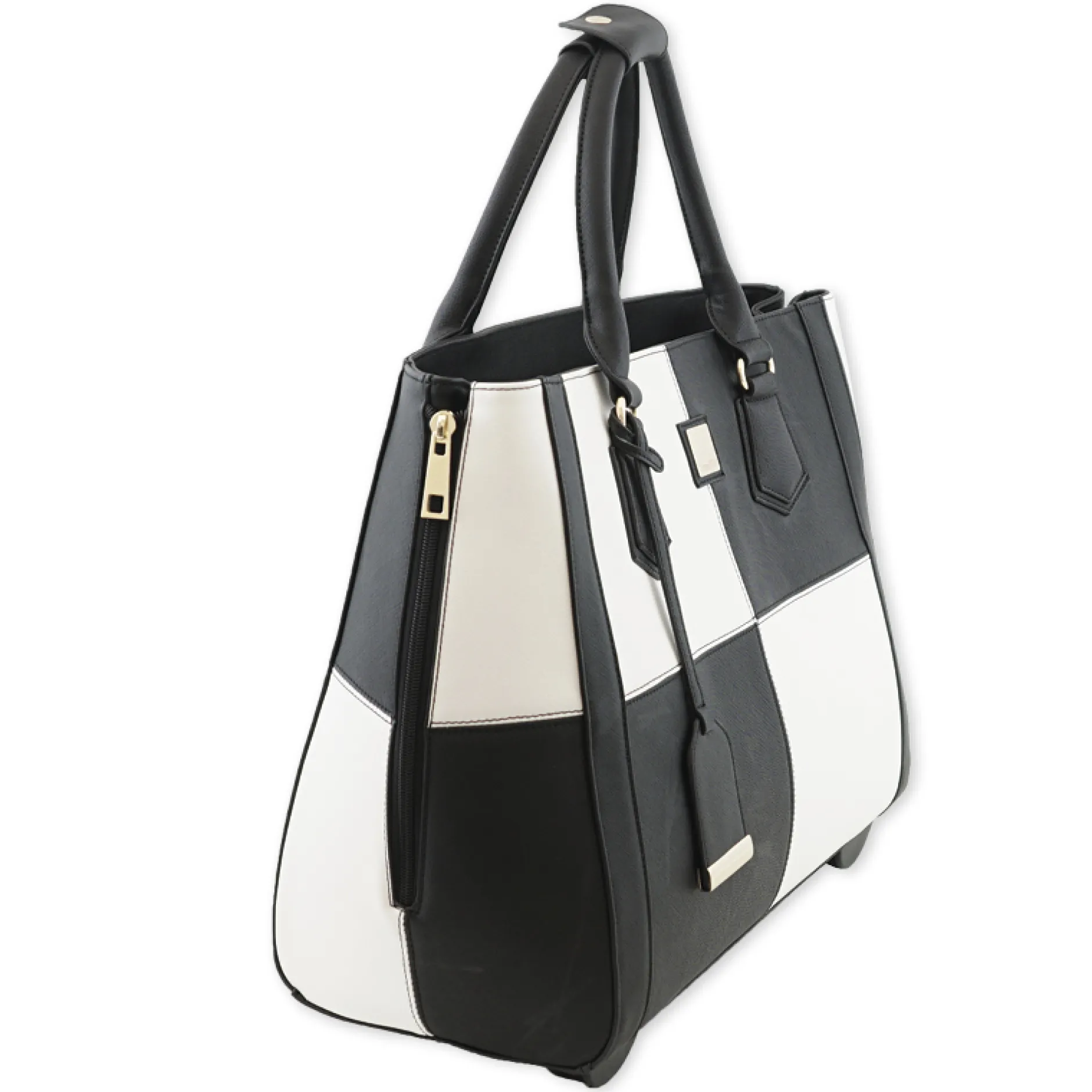 TimeTEX Handtaschen-Trolley "Bella", schwarz-weiß
