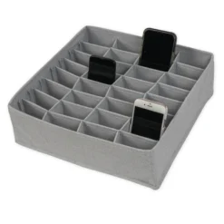TimeTEX Handy-Parkplatz XL, grau, 32 Fächer