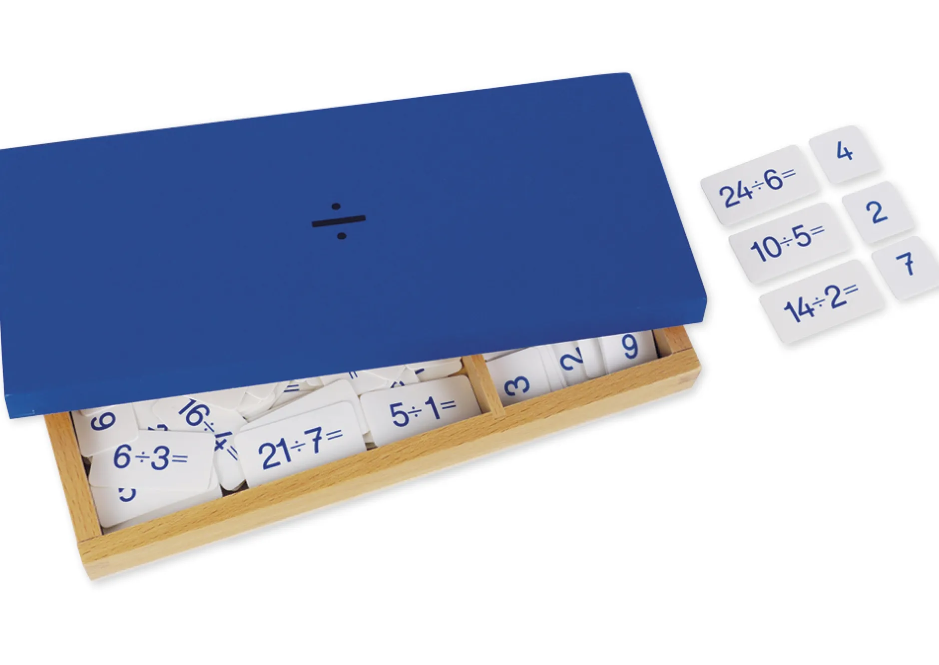 TimeTEX Kasten mit Divisionsaufgaben "Montessori Premium"