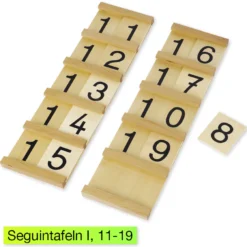 TimeTEX Kasten mit farbiger Perlentreppe und Zehnerstangen, lose Perlen "Montessori Premium"
