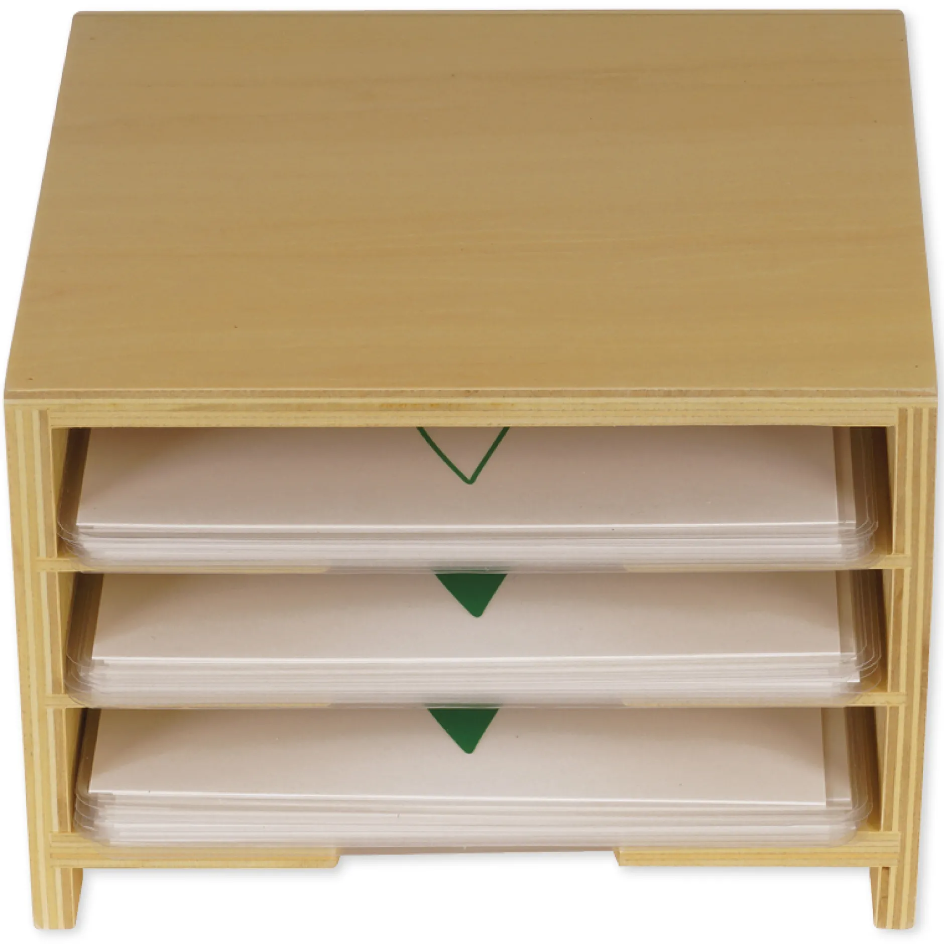 TimeTEX Kasten mit 3 Fächern für die botanischen Karten "Montessori Premium"