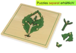 TimeTEX Kasten mit 3 Fächern für die botanischen Puzzles "Montessori Premium"
