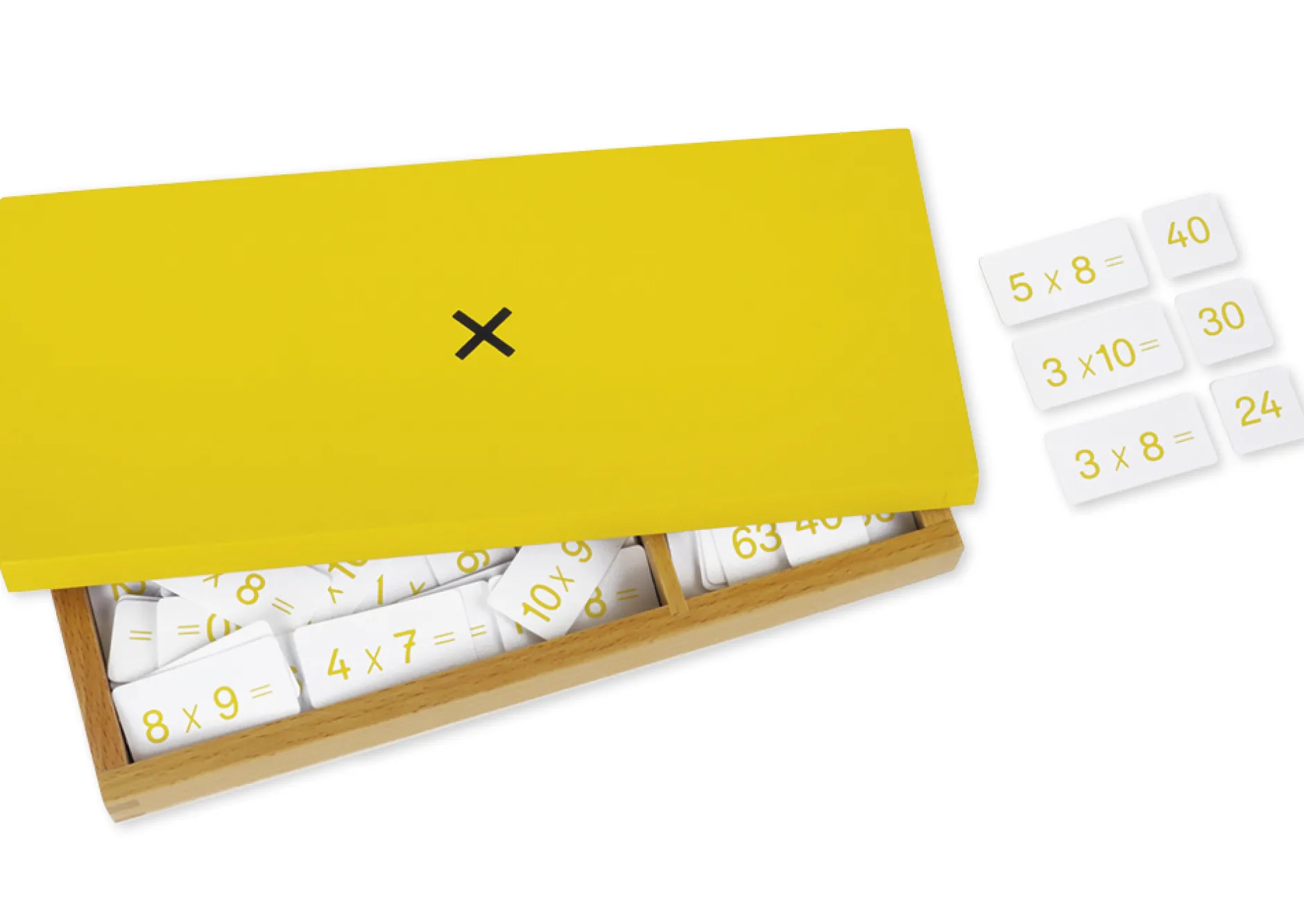 TimeTEX Kasten mit Multiplikationsaufgaben "Montessori Premium"