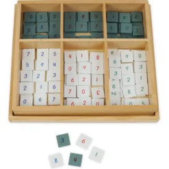 TimeTEX Kasten mit nummerierten Marken "Montessori Premium"