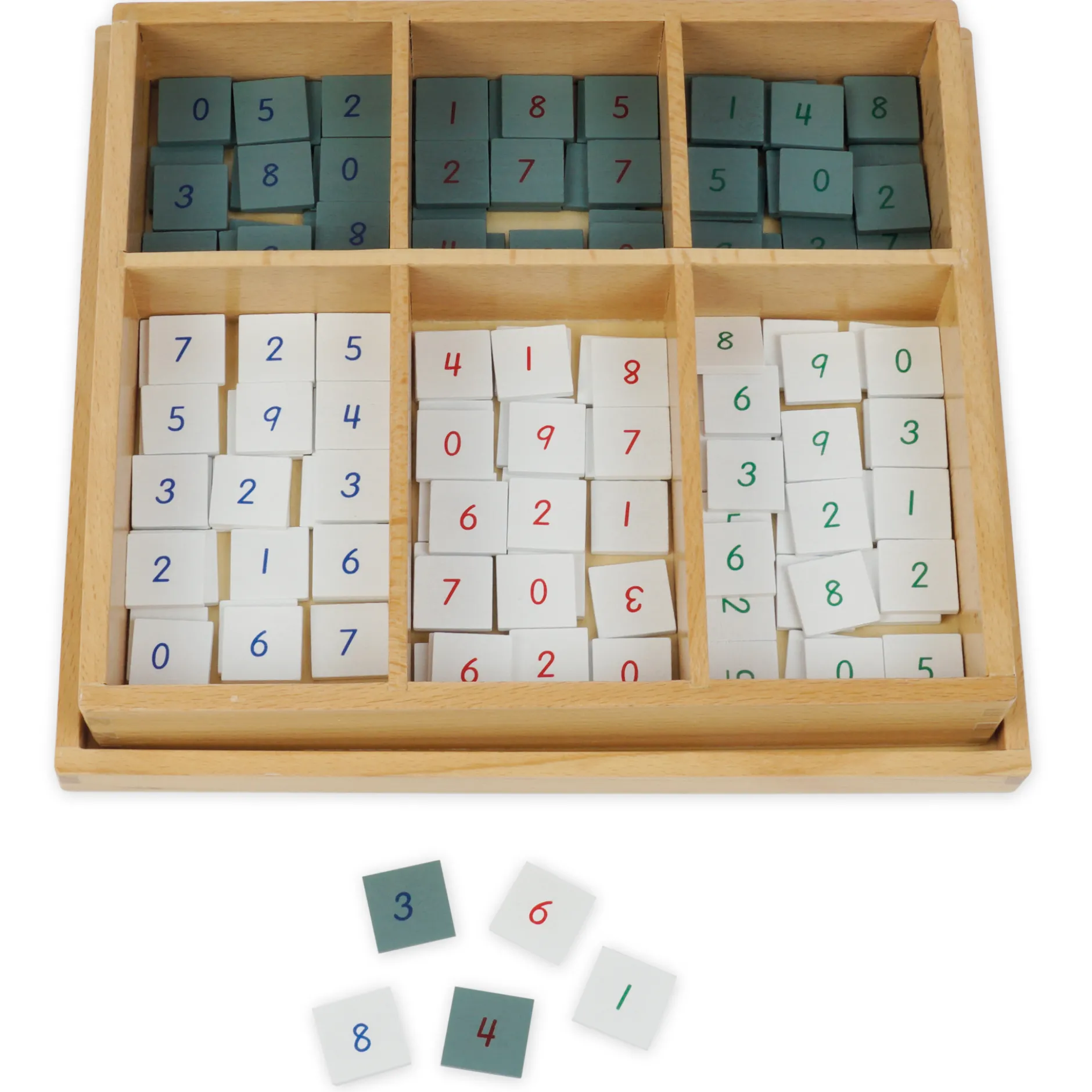 TimeTEX Kasten mit nummerierten Marken "Montessori Premium"