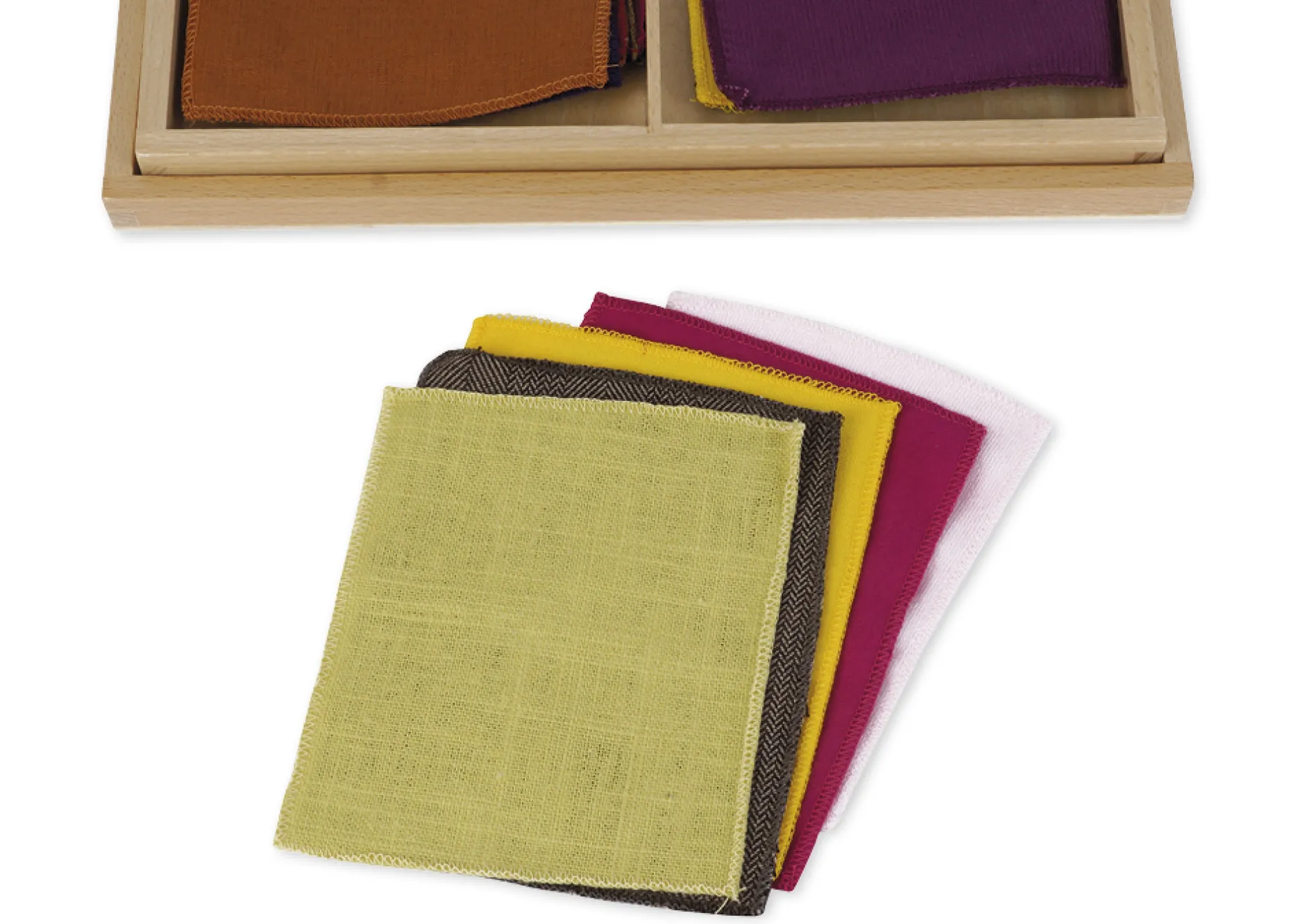 TimeTEX Kasten mit Stoffen "Montessori Premium"