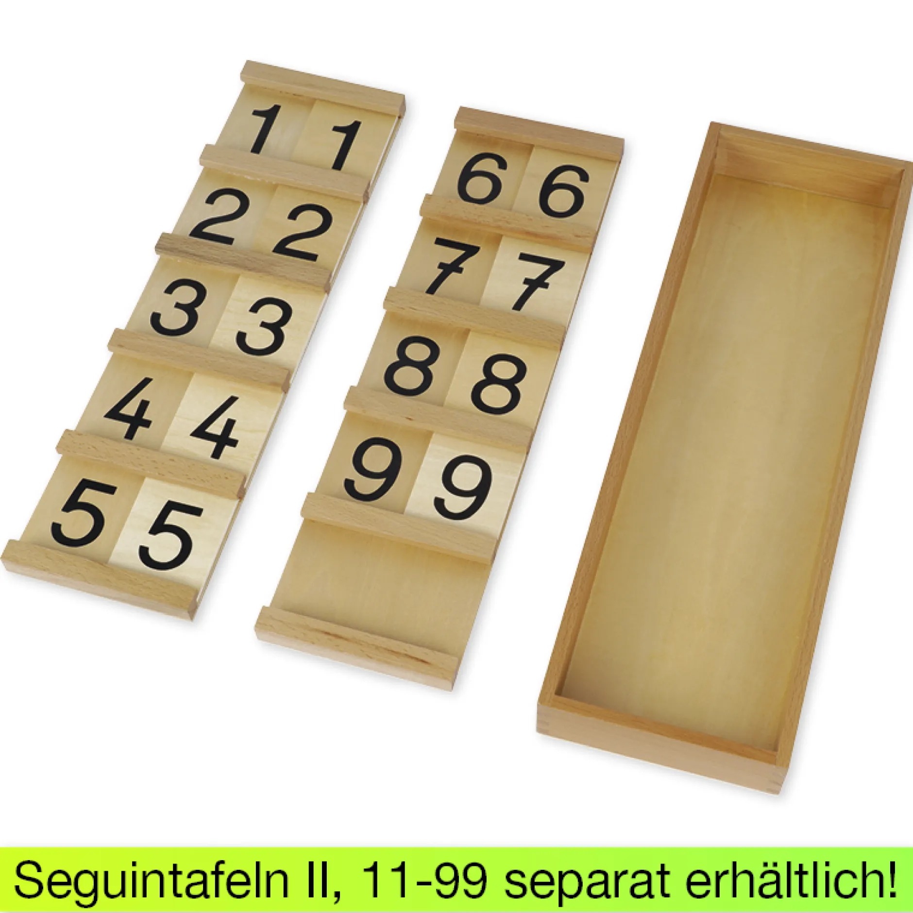 TimeTEX Kasten mit Zehnerstangen und Einerperlen, lose Perlen "Montessori Premium"