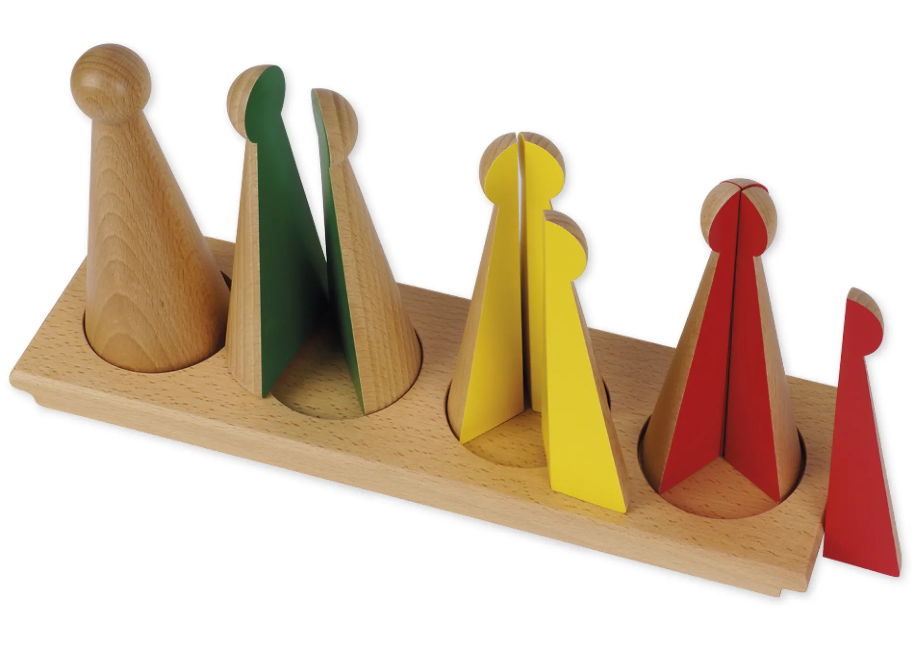 TimeTEX Kegel zum Bruchrechnen "Montessori Premium"